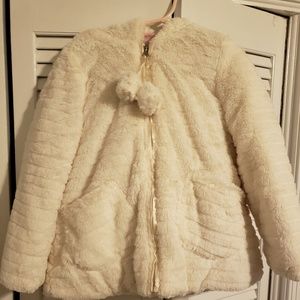 Girls winter fur coat